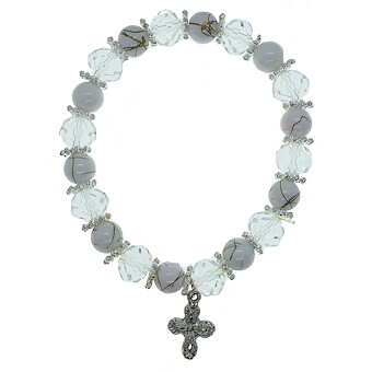 White Glass Bracelet